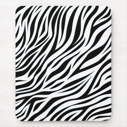 Zebra Animal Skin Print Pattern-15391 Mousepad (Vorne)