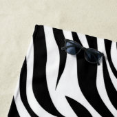 Zebra Animal Skin Print Pattern-15391 Strandtuch (Beispiel)