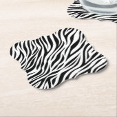 Zebra Animal Skin Print Pattern-15391 Untersetzer (angewinkelt)