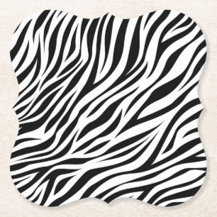 Zebra Animal Skin Print Pattern-15391 Untersetzer