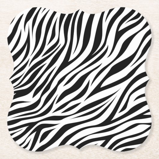 Zebra Animal Skin Print Pattern-15391 Untersetzer (Vorderseite)