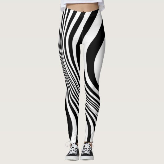 Zebra Animal Skin Texture Pattern-88 Leggings (Vorderseite)