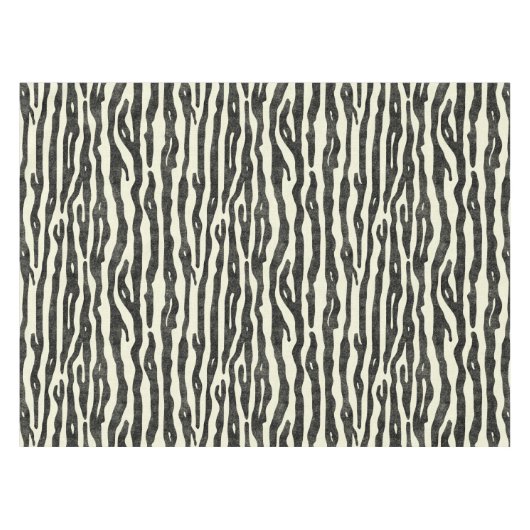Zebra Animal Striping Muster Stilvoll Tischdecke (Vorderseite (Horizontal))