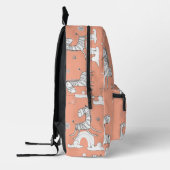 Zebra Animal Vector Line Set Bedruckter Rucksack (Links)