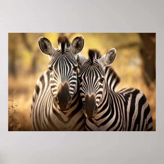 Zebra Animal Wild Beauty Freedom Wilderness Art Poster (Vorne)