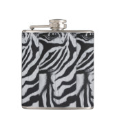 Zebra Animal Wildlife Abstrakt Original Art Flachmann (Vorderseite)