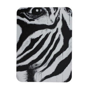 Zebra Animal Wildlife Abstrakt Original Art Magnet