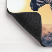 Zebra Animal Wildlife Wilder Wilde Mousepad (Ecke)