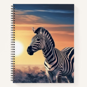 Zebra Animal Wildlife Wilder Wilde Notizblock