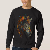 Zebra Animal Zoo Animal Zebra Sweatshirt (Vorderseite)