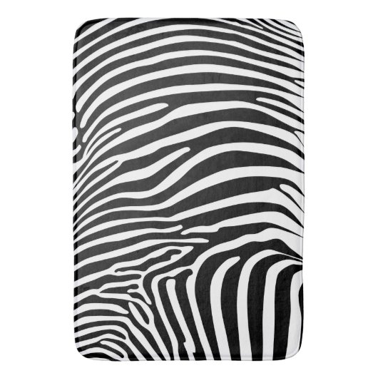 Zebra Animalprint Badematte (Vorderseite Vertikal)