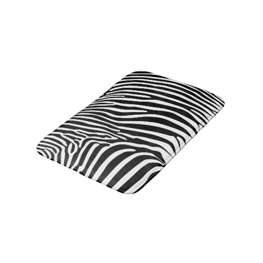 Zebra Animalprint Badematte (Schrägansicht)