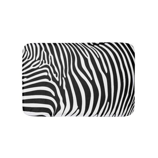 Zebra Animalprint Badematte (Vorderseite)