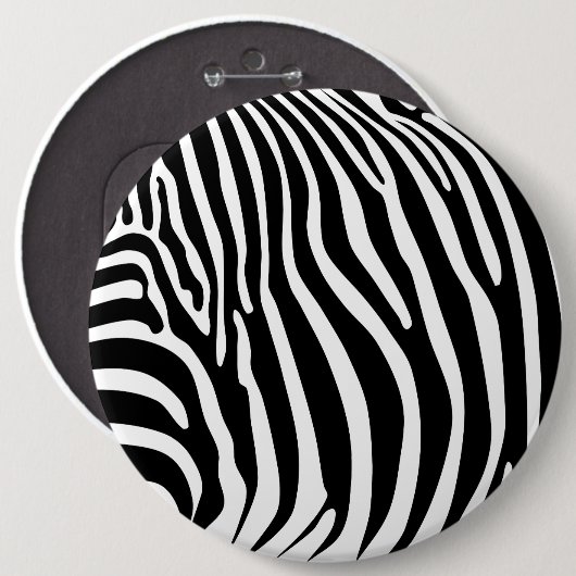 Zebra Animalprint Button (Vorne & Hinten)