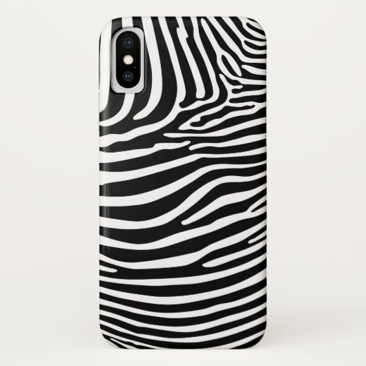 Zebra Animalprint Case-Mate iPhone Hülle (Rückseite)