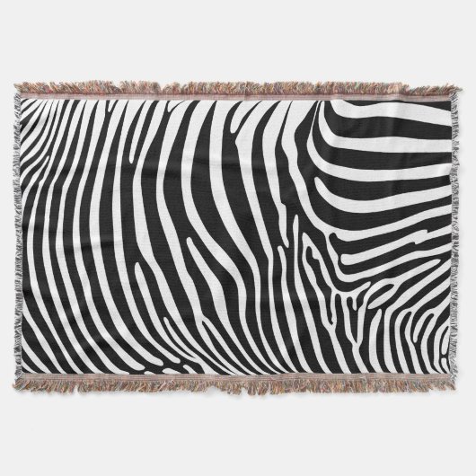 Zebra Animalprint Decke (Vorderseite)