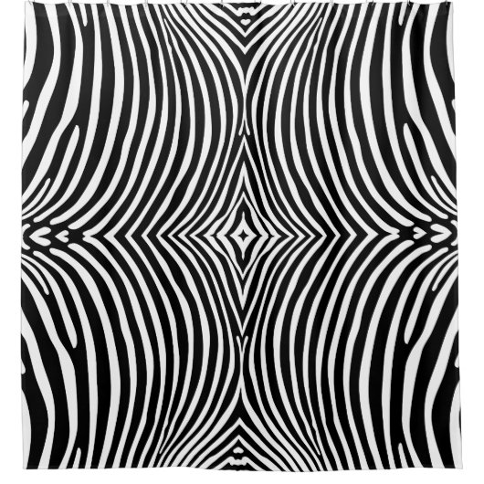 Zebra Animalprint Duschvorhang (Vorderseite)