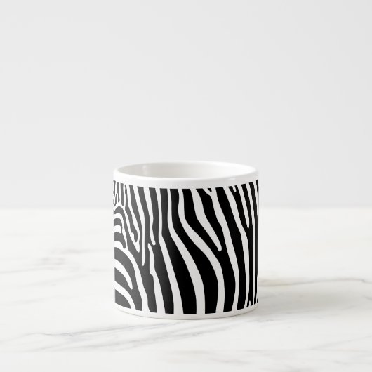 Zebra Animalprint Espressotasse (Vorderseite)