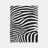 Zebra Animalprint Fleecedecke (Vorderseite)