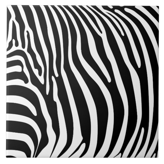 Zebra Animalprint Fliese (Vorderseite)