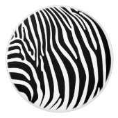 Zebra Animalprint Keramikknauf (Vorderseite)