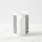 Zebra Animalprint Porzellantasse (Rückseite)