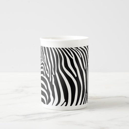 Zebra Animalprint Porzellantasse (Vorderseite)