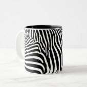 Zebra Animalprint Zweifarbige Tasse (Vorderseite Links)