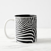 Zebra Animalprint Zweifarbige Tasse (Links)