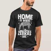 Zebra Animals Funny African Safari Zoo Niedlich T-Shirt (Vorderseite)