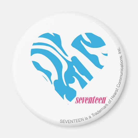 Zebra Aqua 2 Magnet (Vorne)