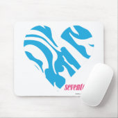 Zebra-Aqua 2 Mousepad (Mit Mouse)