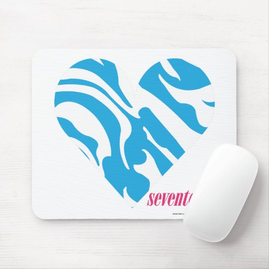 Zebra-Aqua 2 Mousepad (Mit Mouse)
