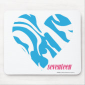 Zebra-Aqua 2 Mousepad (Vorne)