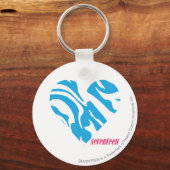 Zebra Aqua 2 Schlüsselanhänger (Vorderseite)