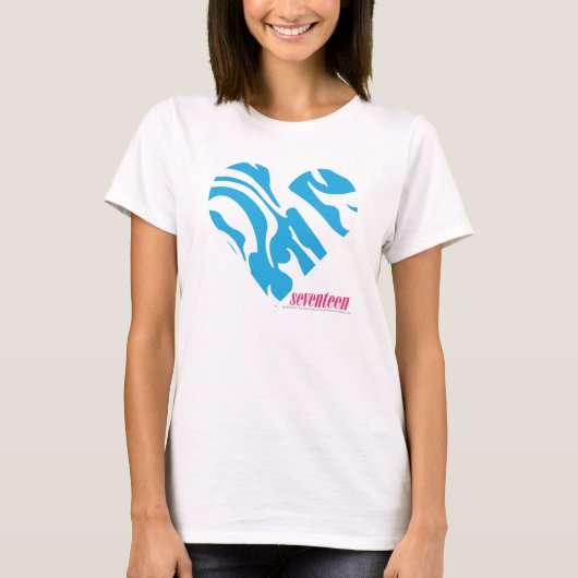 Zebra-Aqua 2 T-Shirt (Vorderseite)