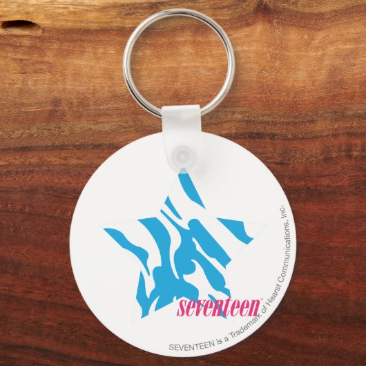 Zebra Aqua 3 Schlüsselanhänger (Vorderseite)