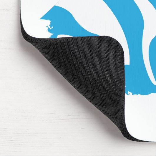 Zebra-Aqua 4 Mousepad (Ecke)