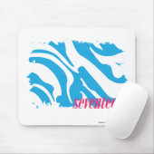 Zebra-Aqua 4 Mousepad (Mit Mouse)
