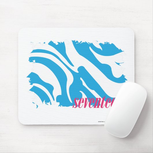 Zebra-Aqua 4 Mousepad (Mit Mouse)