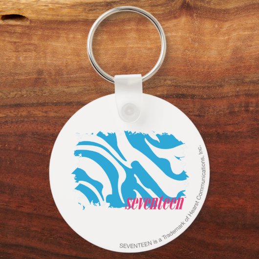 Zebra Aqua 4 Schlüsselanhänger (Vorderseite)