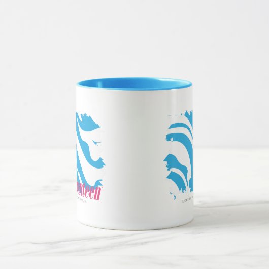 Zebra-Aqua 4 Tasse (Zentrum)