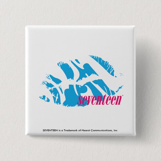 Zebra-Aqua Button (Vorderseite)
