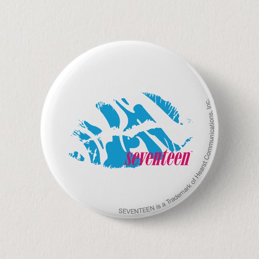 Zebra-Aqua Button (Vorderseite)