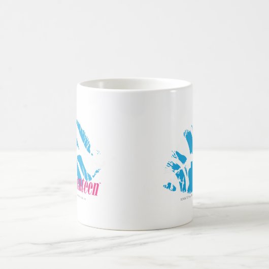 Zebra-Aqua Kaffeetasse (Mittel)