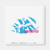 Zebra Aqua Magnet (Vorne)