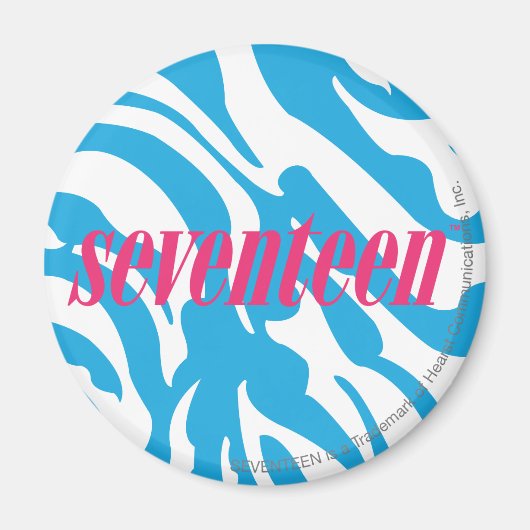 Zebra Aqua Magnet (Vorne)