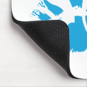 Zebra-Aqua Mousepad (Ecke)