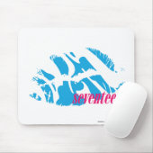 Zebra-Aqua Mousepad (Mit Mouse)