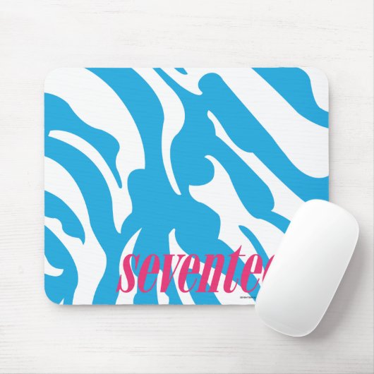 Zebra-Aqua Mousepad (Mit Mouse)